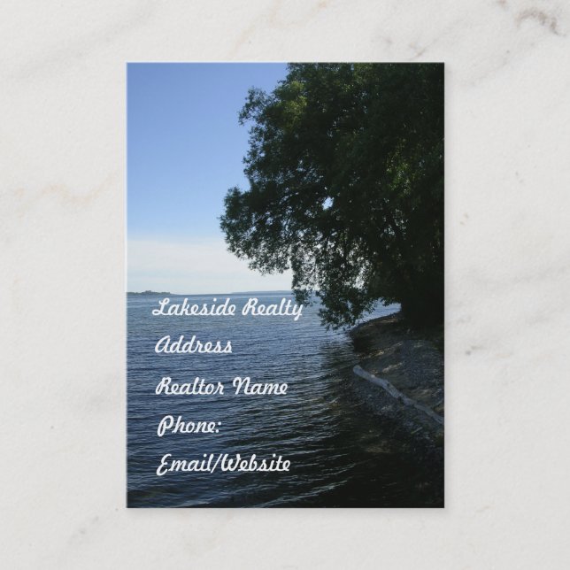 Realty Business-Cottage Country Lakes Business Card (Front)