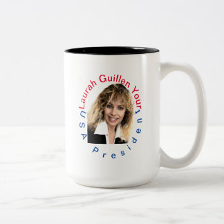 #REALUSAPRESIDENTLAURAHGUILLEN Two-Tone COFFEE MUG