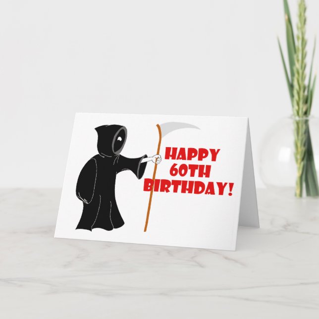 Reaper 60th Birthday Card (Front)