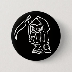 reaper 6 cm round badge