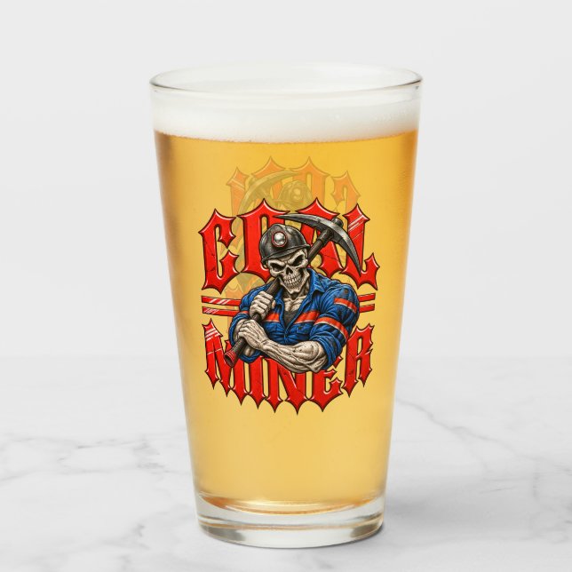 REAPER COAL MINER GLASS (Back Filled)