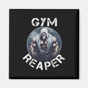 Reaper Fitness Halloween Skeleton Workout Bodybuil Magnet