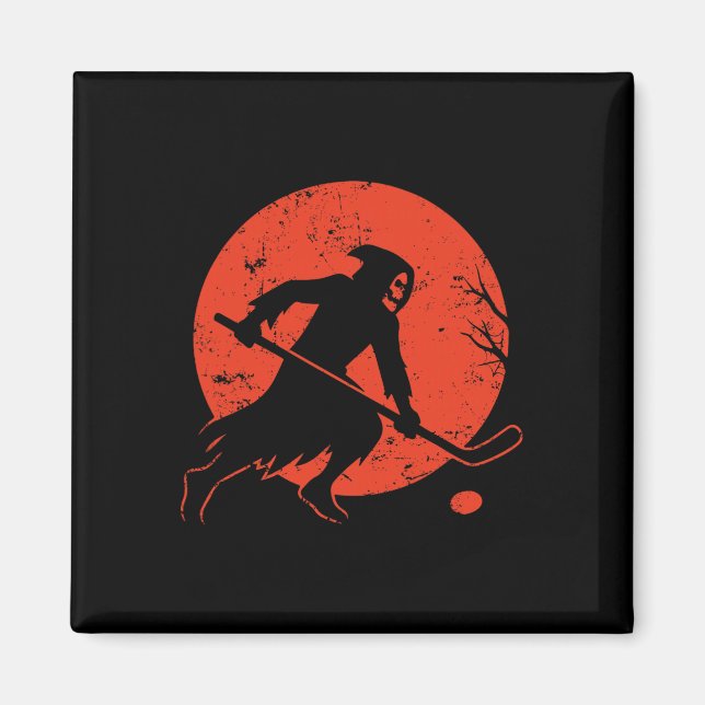Reaper Hockey Under Moon  Magnet (Front)