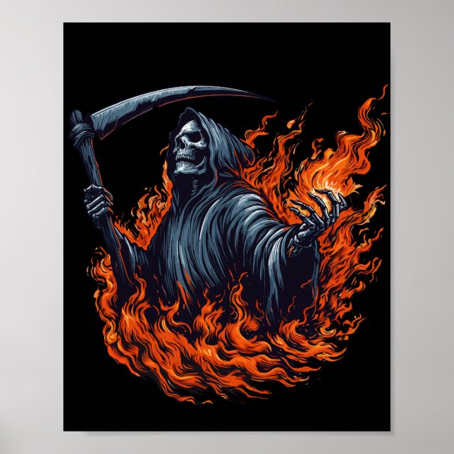 Reaper on Fire Poster (Front)