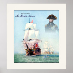 Rear-Admiral Sir Horatio Nelson ~ Vintage Fine Art Poster