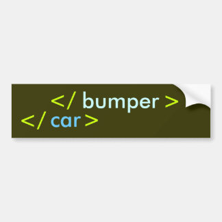Rear Bumper Sticker - Coder