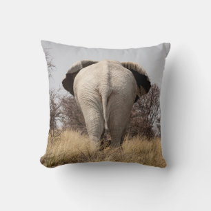 Rear view of elephant cushion