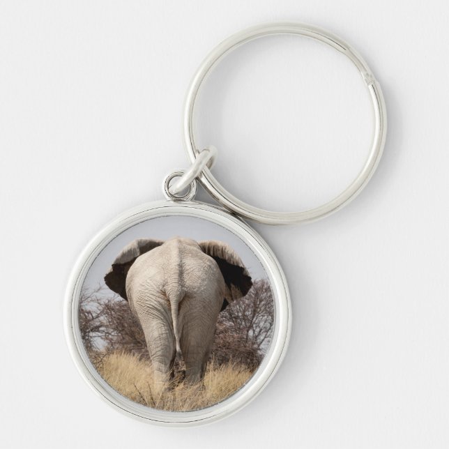 Rear view of elephant key ring (Front)