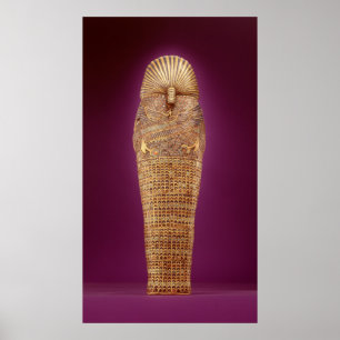 Rear view of one of the canopic coffins poster