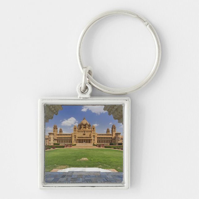 Rear view of Umaid Bhawan Palace hotel, Jodjpur, Key Ring (Front)