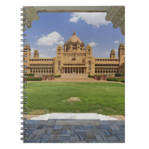 Rear view of Umaid Bhawan Palace hotel, Jodjpur, Spiral Notebook