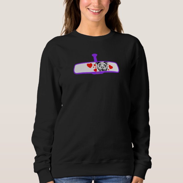 Rear View Trendy Pitbull Sweatshirt (Front)