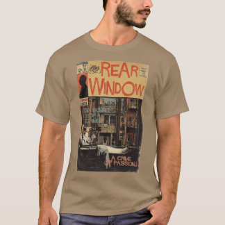 Rear Window Alfred Hitchcock Comic Book Fan Art vi T-Shirt