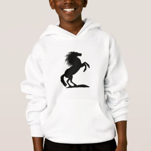 Rearing Black Stallion -