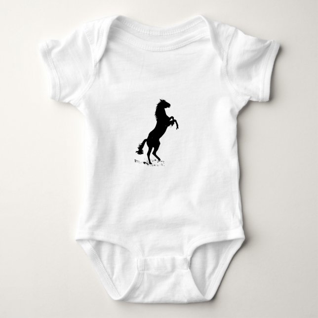 Rearing Horse Baby Bodysuit (Front)
