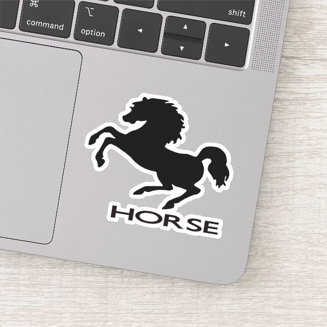 Rearing horse silhouette (Detail)