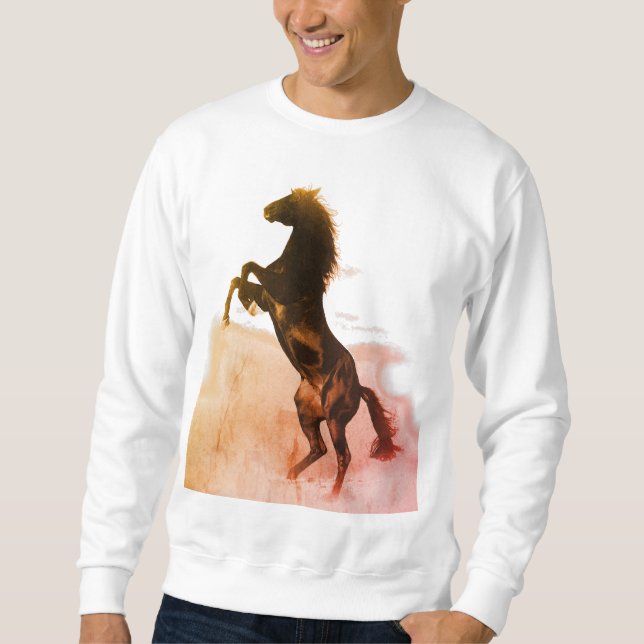 Rearing Horse Sweatshirt (Front)