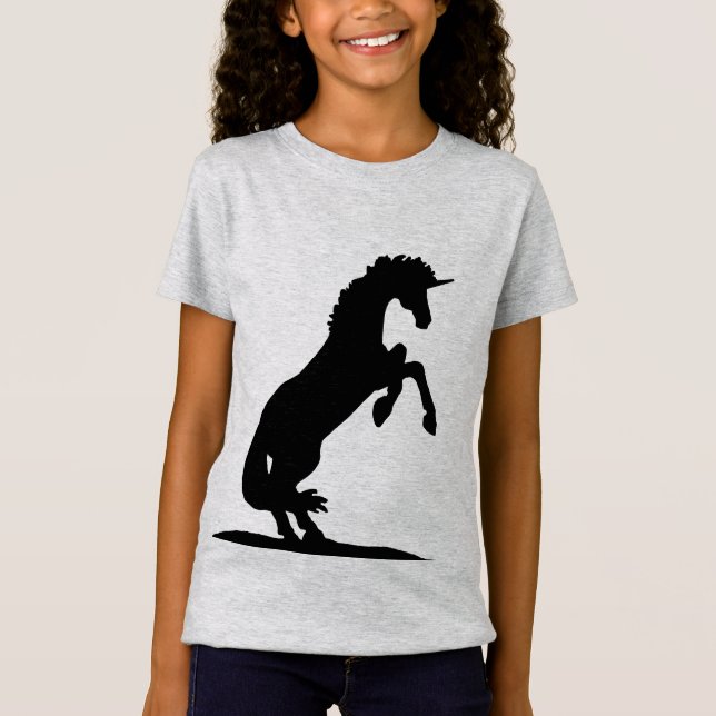 Rearing Unicorn Silhouette T-Shirt (Front)