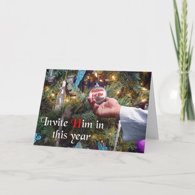 Reason for the Season, Jesus Christmas Card (Front)