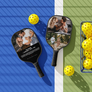 Reasons I Dinking Love You   3 Photo Pickleball Paddle