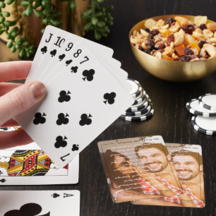 Reasons I Love You Personalised Couples Photo Playing Cards