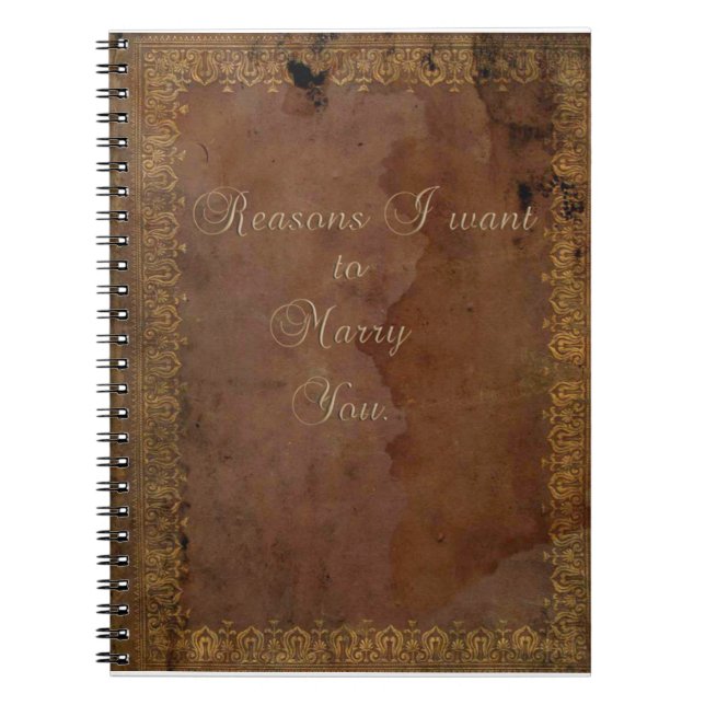 Reasons to Marry You Journal (Front)