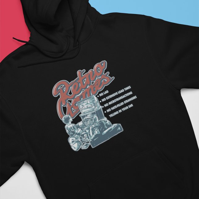 Reasons to Reto Game - Vintage Gamer Hoodie (Creator Uploaded)