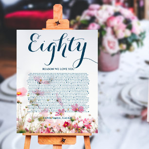 Reasons we love about you 90,80 70, 60, 50, poster