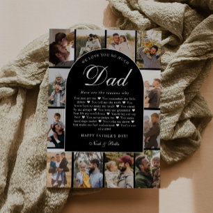Reasons We Love You Dad Photo Collage Father's Day