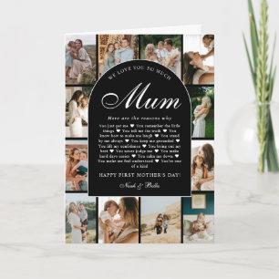Reasons We Love You Mum Photo Collage Mother's Day Card
