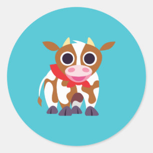 Reba the Cow Classic Round Sticker