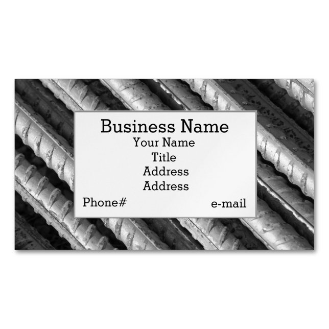 Rebar Design Magnetic Business Card (Front)
