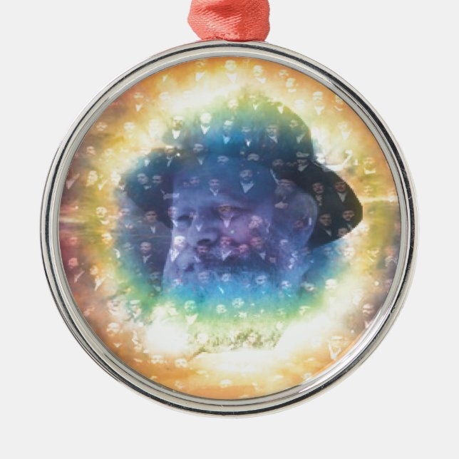 Rebbe Metal Tree Decoration (Front)
