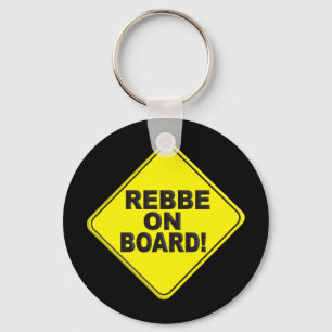 Rebbe on Board Key Ring