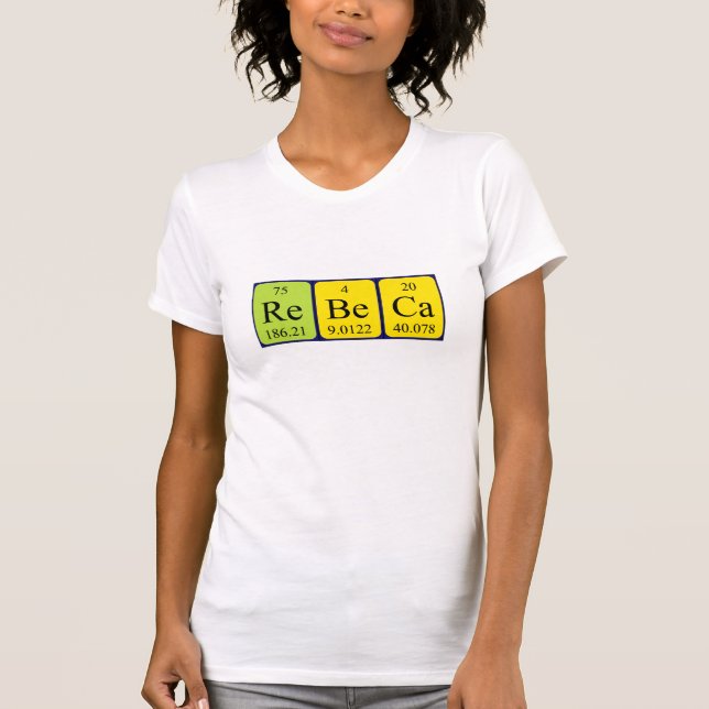 Rebeca periodic table name shirt (Front)