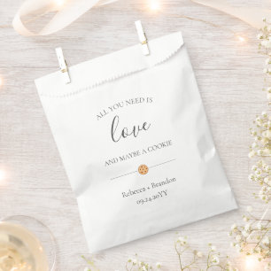 Rebecca All You Need is Love Cookie Wedding Treat Favour Bags