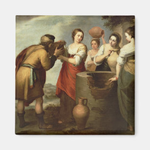 Rebecca and Eliezer at the Well, c.1665 Magnet