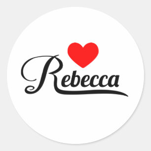 Rebecca Classic Round Sticker