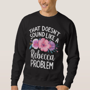 REBECCA Personalised Cute Flower Girls REBECCA Nam Sweatshirt