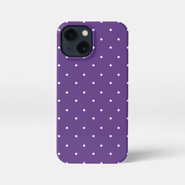 Rebecca Purple and white Polka Dots Phone Cases (Back)