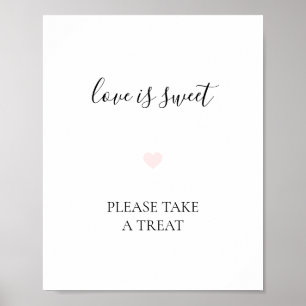 Rebecca Simple Dessert Table Wedding Sign