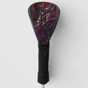 Rebel Artist - Text & Graffiti AbstractDesign Golf Head Cover