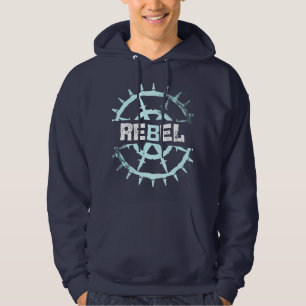 Rebel Barbed Wire Cyber Grunge Aesthetic Hoodie