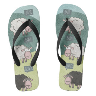 Rebel Funny Sheep (Black Sheep) Jandals
