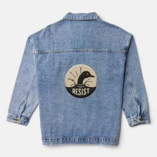 Rebel Loon Headfirst Dive – Resist Badge Denim Jacket