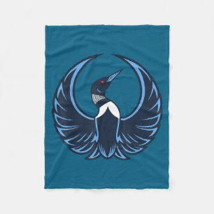 Rebel loon minnesota strong  fleece blanket