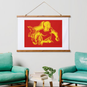 Rebel, Molotov Cocktail, Riots, Communist Style Hanging Tapestry
