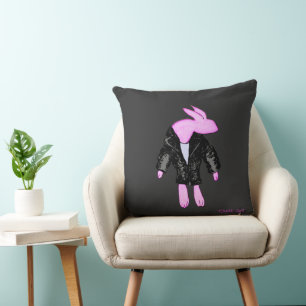 Rebel Rabbit with a Cause Cushion
