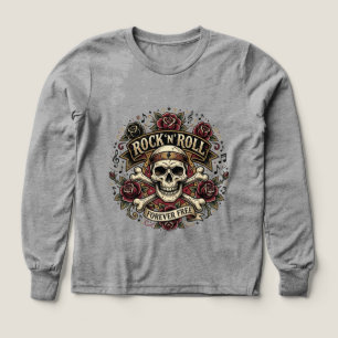 Rebel Rhythm Skull & Roses Tattoo Graphic Tee