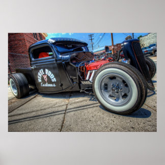 Rebel Rods Customs Poster